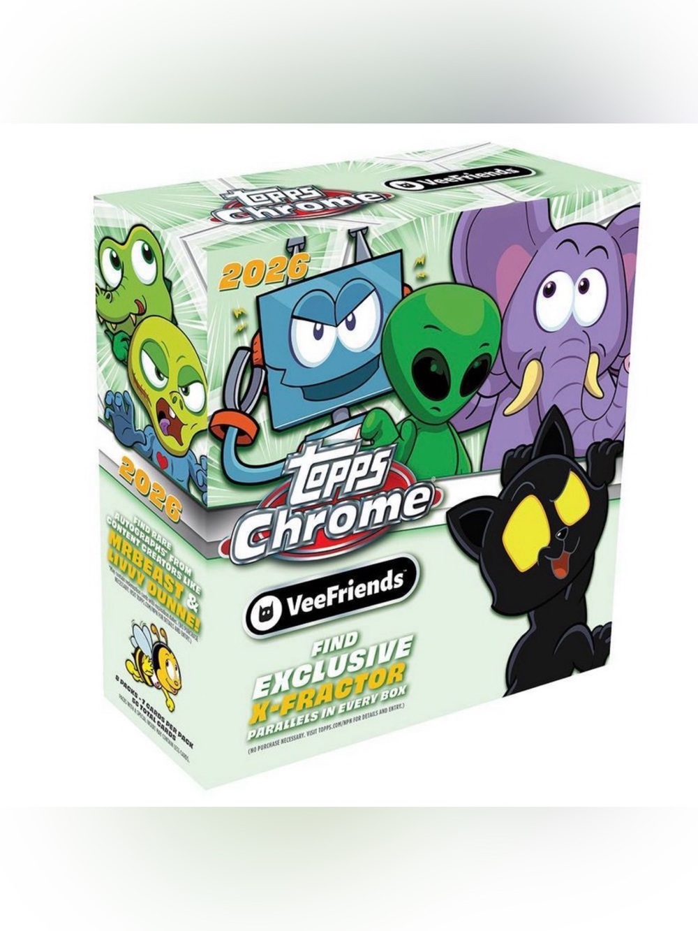 2026 Topps Chrome VeeFriends Factory Sealed Mega Box Gary Vee Friends Brand New